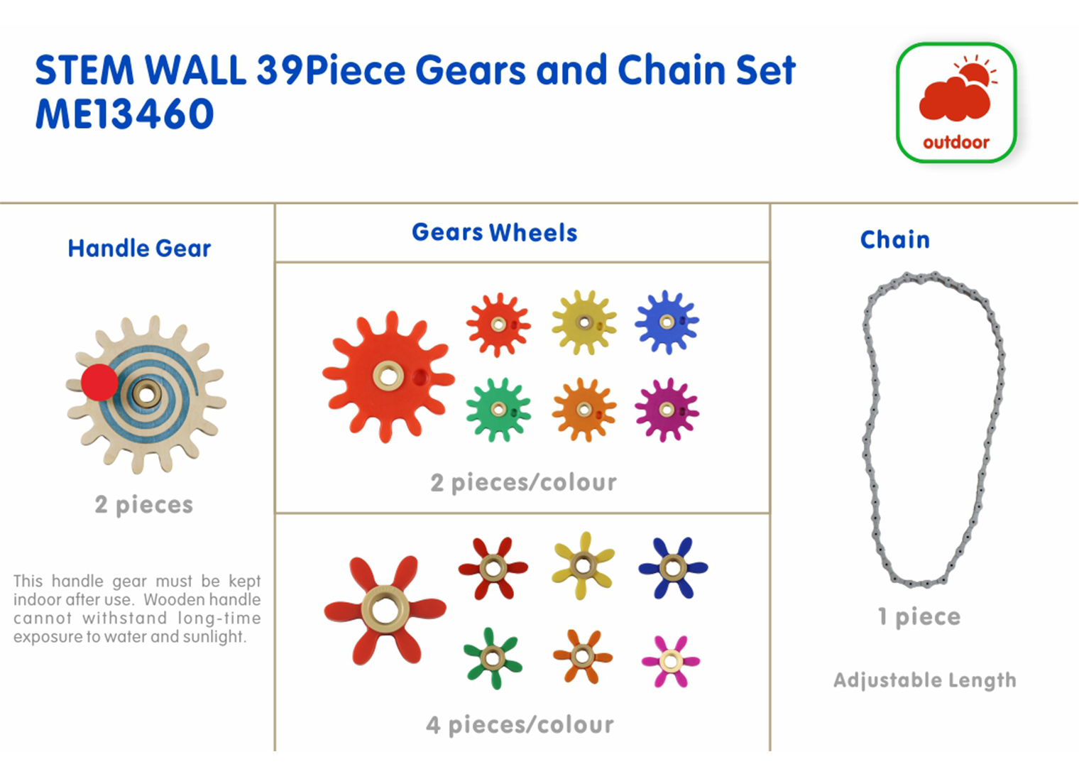 39 Piece Gears and Chain Set